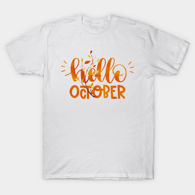 hello october T-Shirt by bnash1001